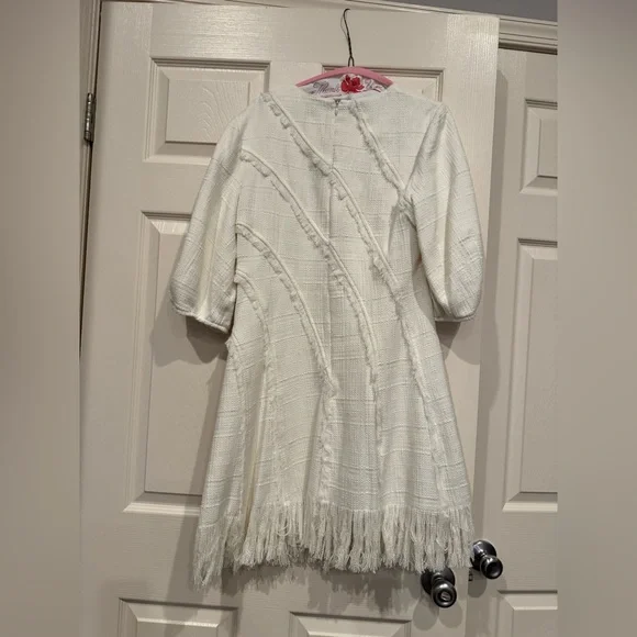 Jonathan Simkhai Rebekah Frayed Bouclé Mini Dress - Picture 11 of 12